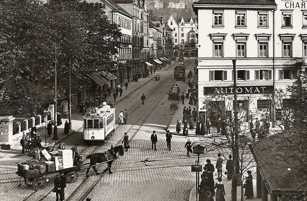 Der Charlottenplatz im Jahr 1919.