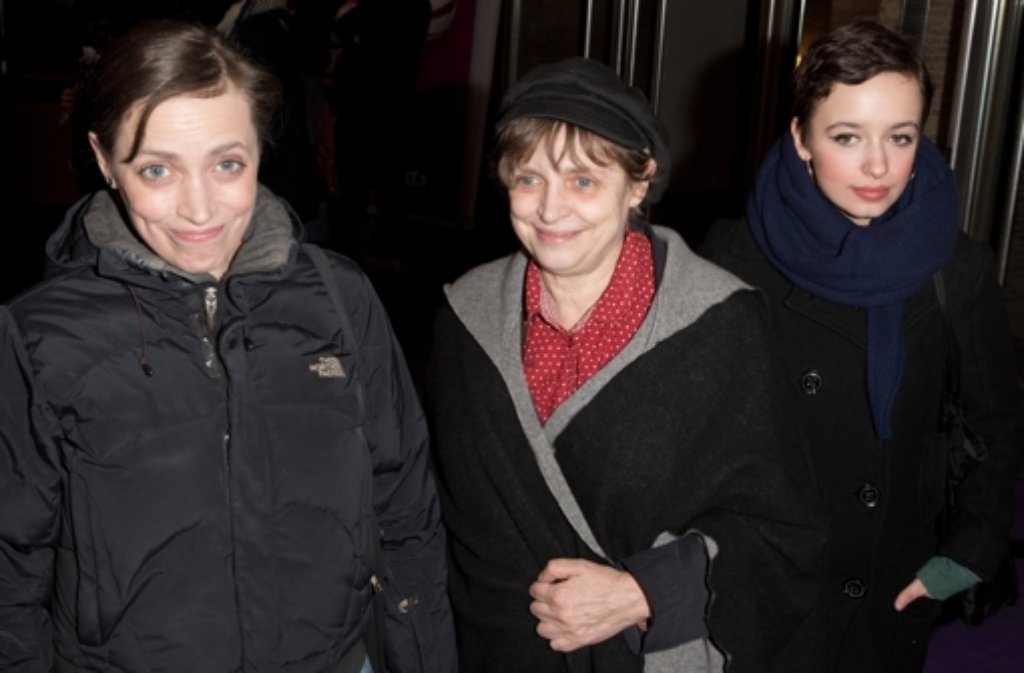 Schauspielerin Katharina Thalbach (Mitte) mit ihrer Tochter Anna (links) und ihrer Enkelin Nellie