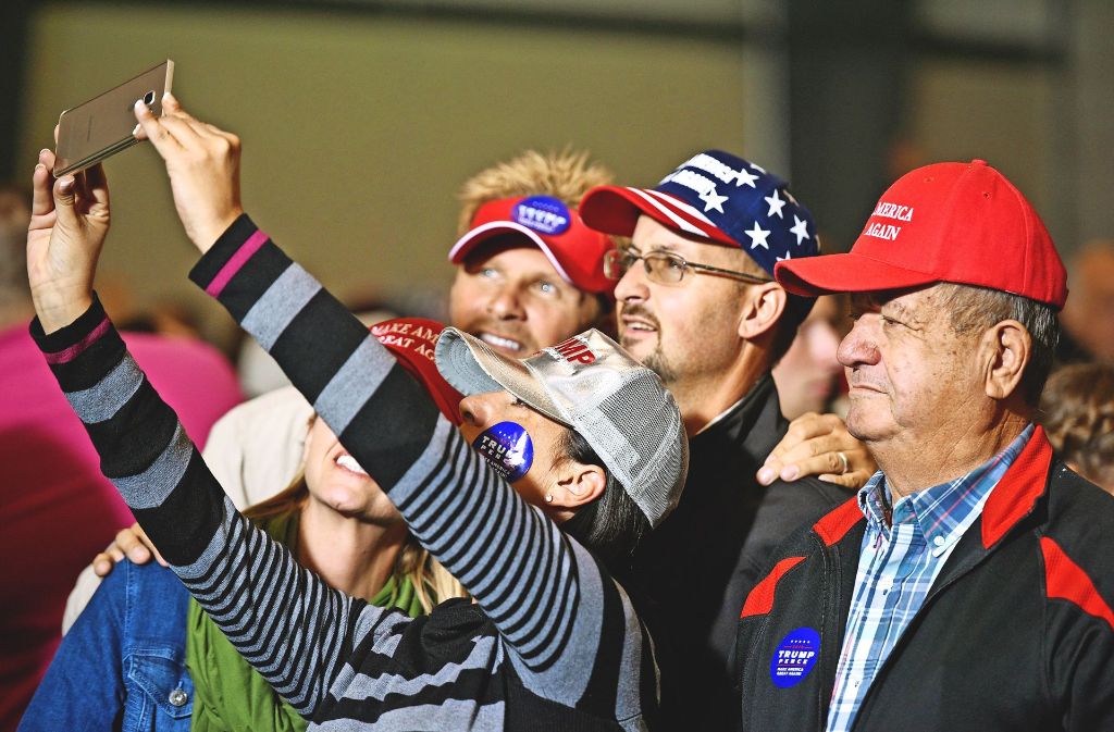 Donald Trump hat seine Fans – wie hier in Ohio. Foto: AFP