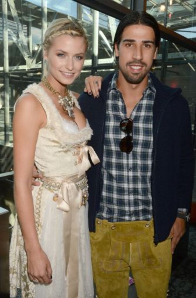 Sami Khedira im September 2012 mit seiner Freundin, dem Model Lena Gercke