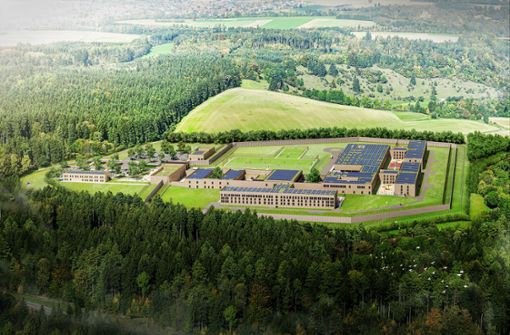 So soll das neue Gefängnis in Rottweil einmal aussehen. Fertig sein könnte es 2027. Foto: Landesbetrieb Vermögen und Bau Baden-Württemberg/Amt Konstanz