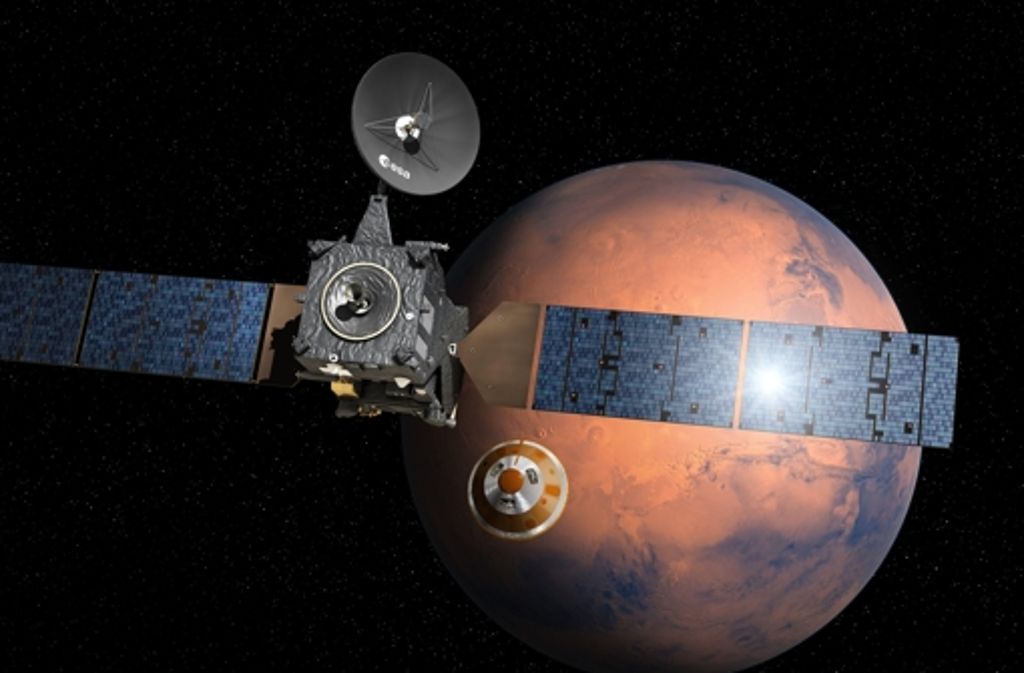 Esa und Roskosmos wollen mit dem mehrere Milliarden Euro teuren Projekt ExoMars nach Spuren von Leben auf dem Roten Planeten suchen.