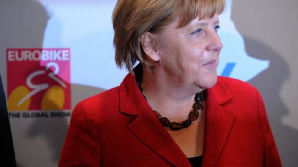 Bundestagswahl 2013: Kanzlerin sieht in Deutschland auch „Fahrrad-Nation“