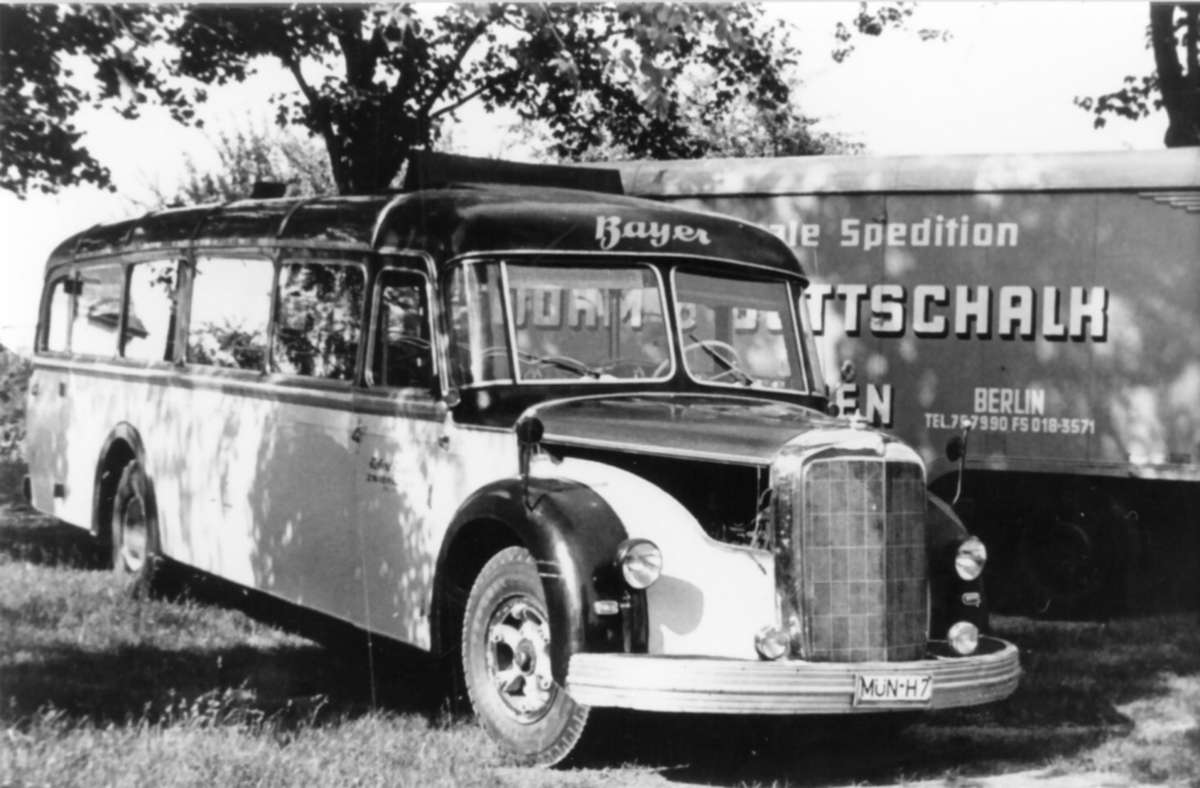 Ein Bus von Mercedes in den 50er Jahren.