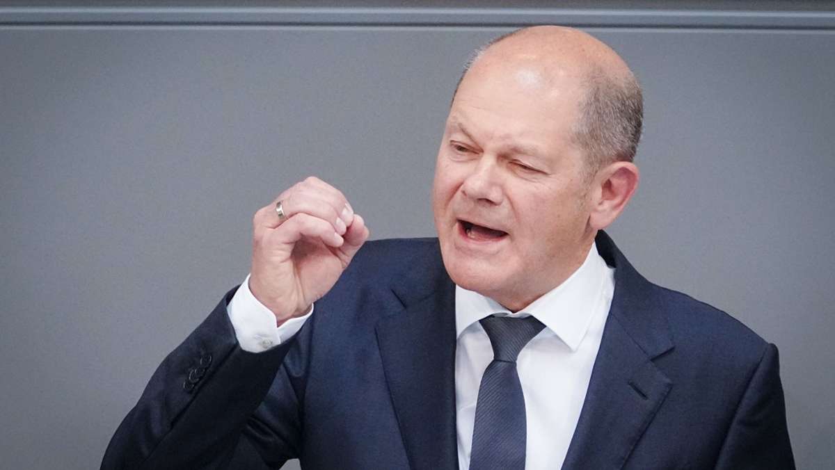 Der Kanzler im Bundestag: Scholz verteidigt Politik „der Besonnenheit“