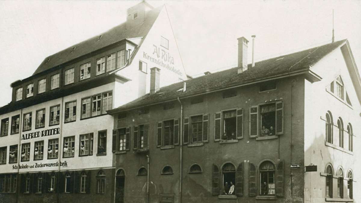 Damals produzierte das Unternehmen noch Süßwaren in Stuttgart-Bad Cannstatt.