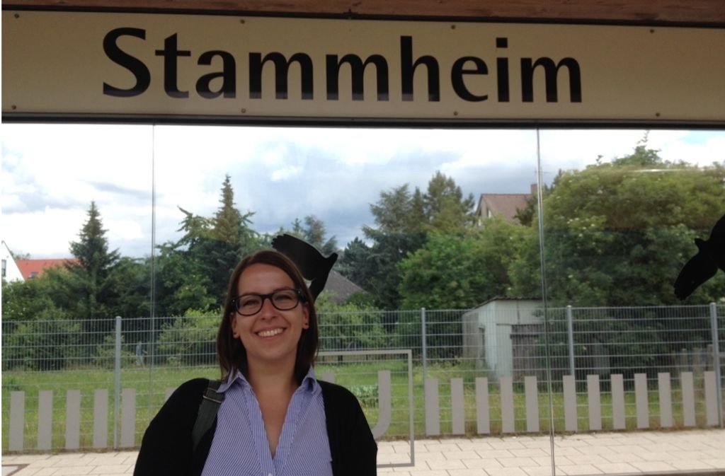 Steffi aus Bamberg ist zum ersten Mal in dem Stuttgarter Stadtteil und hat sich Stammheim belebter vorgestellt.
