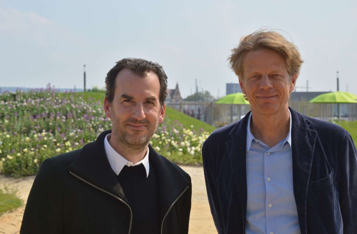 Die Autoren und Forscher Achim Menges (li.) und Jan Knippers
