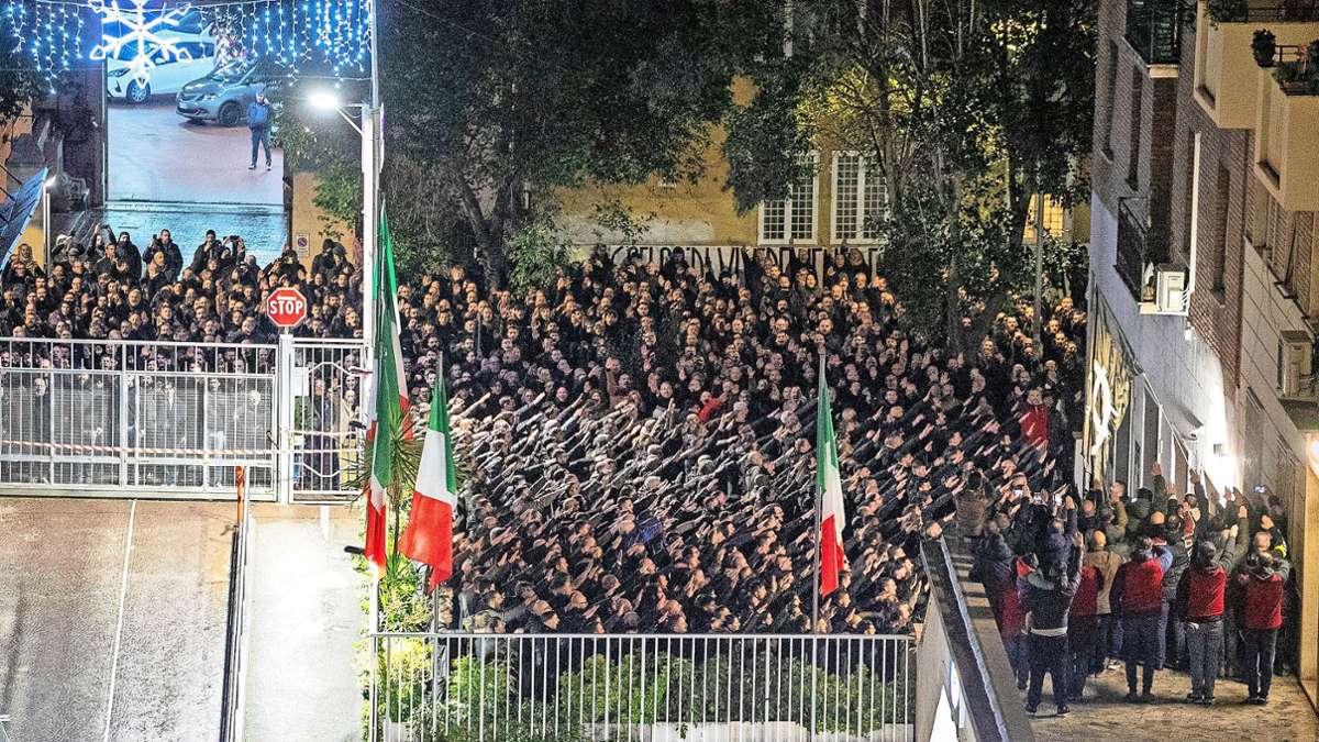 Acca-Larenzia-Jahrestag in Italien: Neofaschisten zeigen „römischen Gruß“
