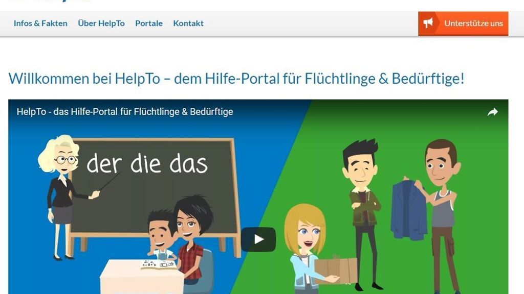 „HelpTo“ im Landkreis Esslingen: Hilfe für  Flüchtlinge – gebündelt und unkompliziert
