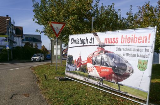 Christoph 41 soll in Leonberg bleiben – so wollten und wollen es die Unterstützer der Petition. Foto: /Simon Granville
