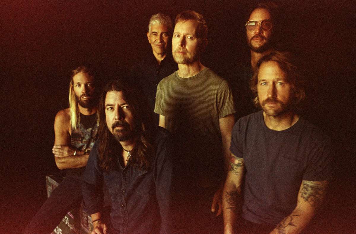 Dave Grohl (2. von links) und seine Foo Fighters 2021