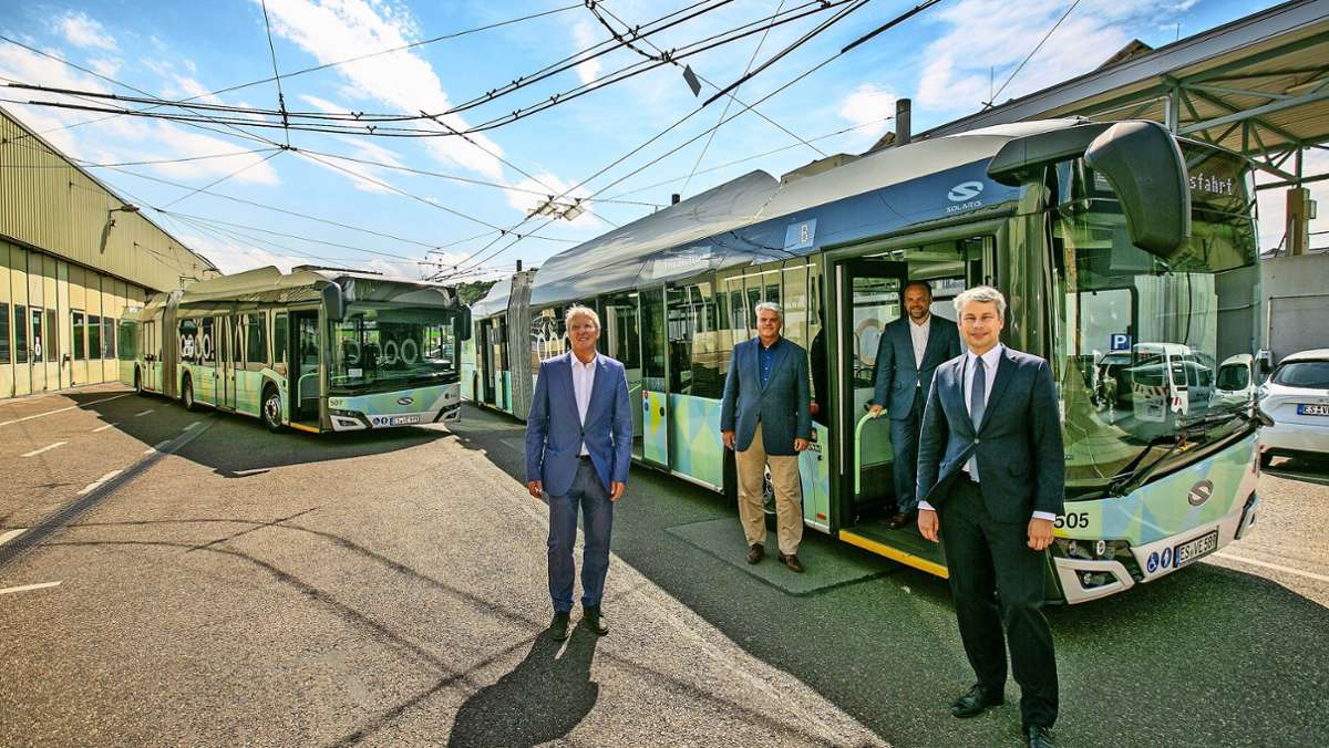 Esslingen: Staatssekretär verspricht Geld für E-Bus-Netz