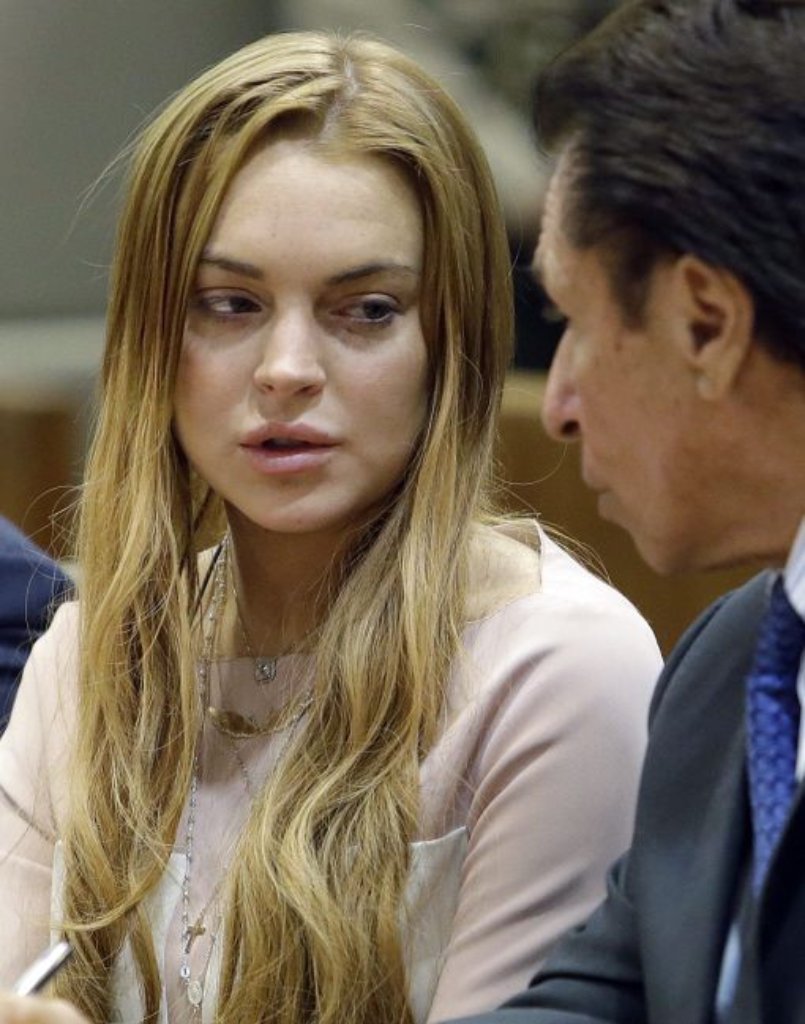 Lindsay Lohan am Montag vor Gericht.