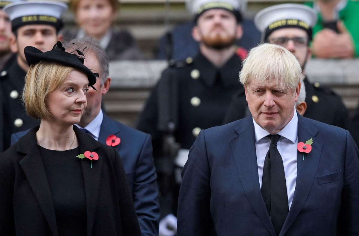 Liz Truss und Boris Johnson gehörten unter anderem zu den Gästen,...
