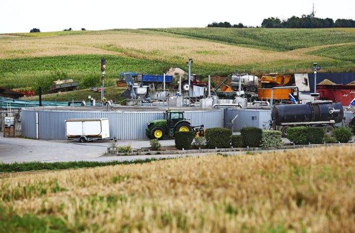Biogas entweicht aus Behälter