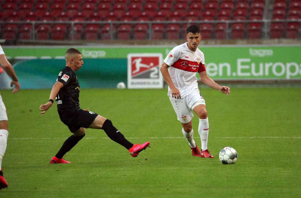 Linksverteidiger und Kapitän Marc Oliver Kempf hat sich nach langer Pause beim Spiel gegen den SV Sandhausen bewiesen.