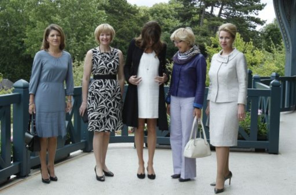 Alle Augen waren beim G8-Gipfel in Deauville auf die Kugel der Première Dame gerichtet.