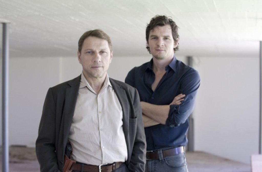Richy Müller (links) als Kommissar Thorsten Lannert und Felix Klare als Kommissar Sebastian Bootz spielen seit 2008 die Hauptrollen im Stuttgarter Tatort (SWR).