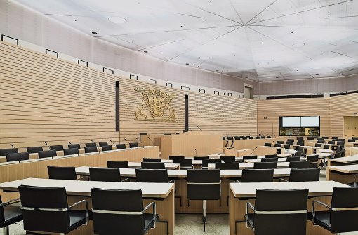 Der runderneuerte Plenarsaal im Haus des Landtags Foto: Studio Tümmers