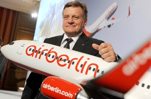 Air-Berlin-Chef Hartmut Mehdorn kämpft gegen die Verluste der Airline. Foto: dpa