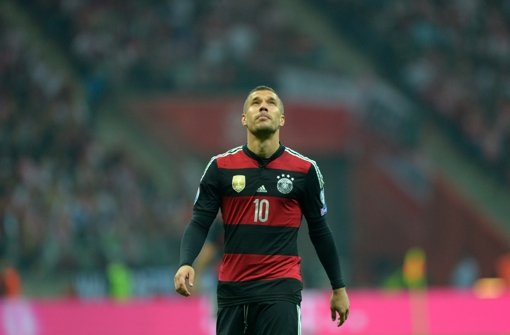 Enttäuscht: DFB-Spieler Lukas Podolski Foto: dpa