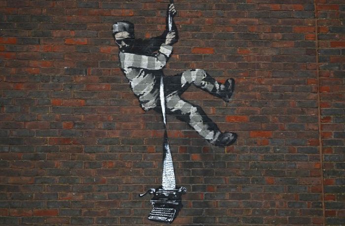 Banksy bekennt sich zu Graffito auf Ex-Gefängnis