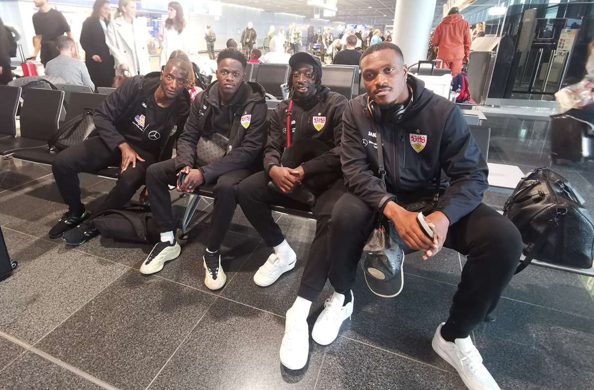 14.11.22: The French Connection beim VfB – Guirassy, Ahamada, Coulibaly und Zagadou.