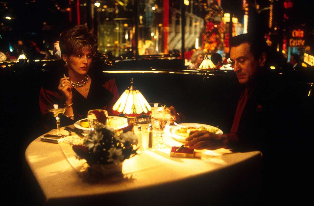 Sharon Stone 1995 mit Robert DeNiro in Martin Scorseses „Casino“