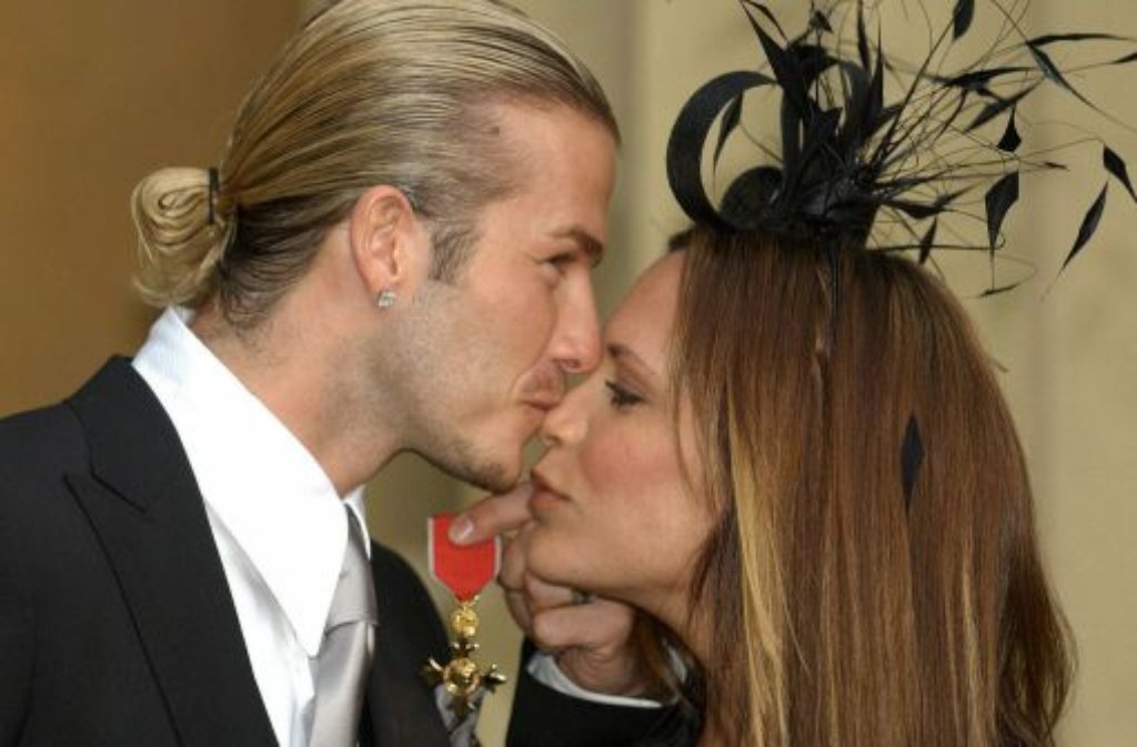 David Beckham mit seiner Frau Victoria
