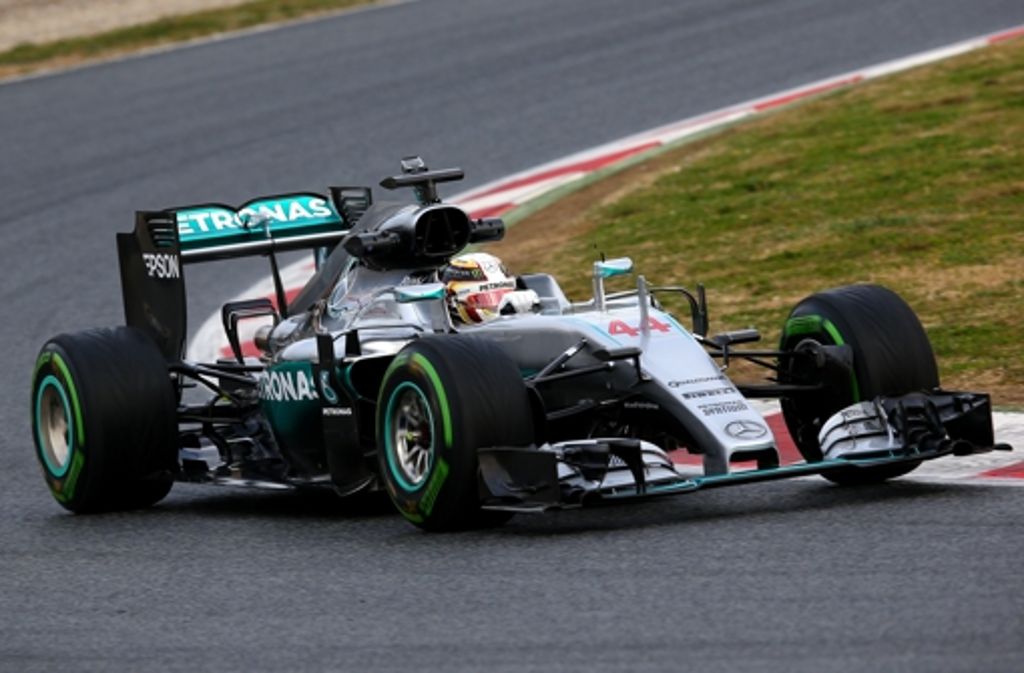 Lewis Hamilton auf der Rennstrecke
