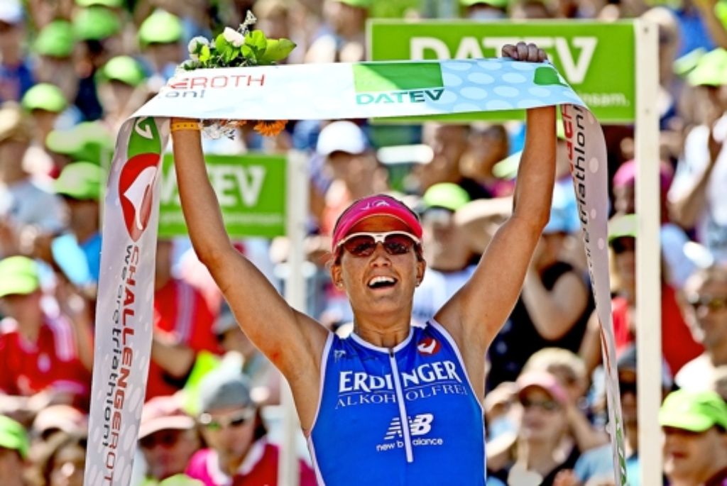 Julia Gajer hat sowohl 2013 als auch 2014 bei der Challenge Roth den  deutschen Meistertitel auf der  Langdistanz gewonnen. Foto: dpa