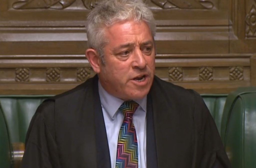 Diese Krawatte von John Bercow, Sprecher des britischen Unterhauses, wurde auf Twitter viel gelobt.