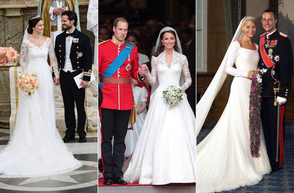 Was trägt Prinzessin Eugenie, wenn sie die Frau von Jack Brooksbank wird? Vielleicht lässt sie sich von Brautkleidern anderer Prinzessinnen inspirieren ...