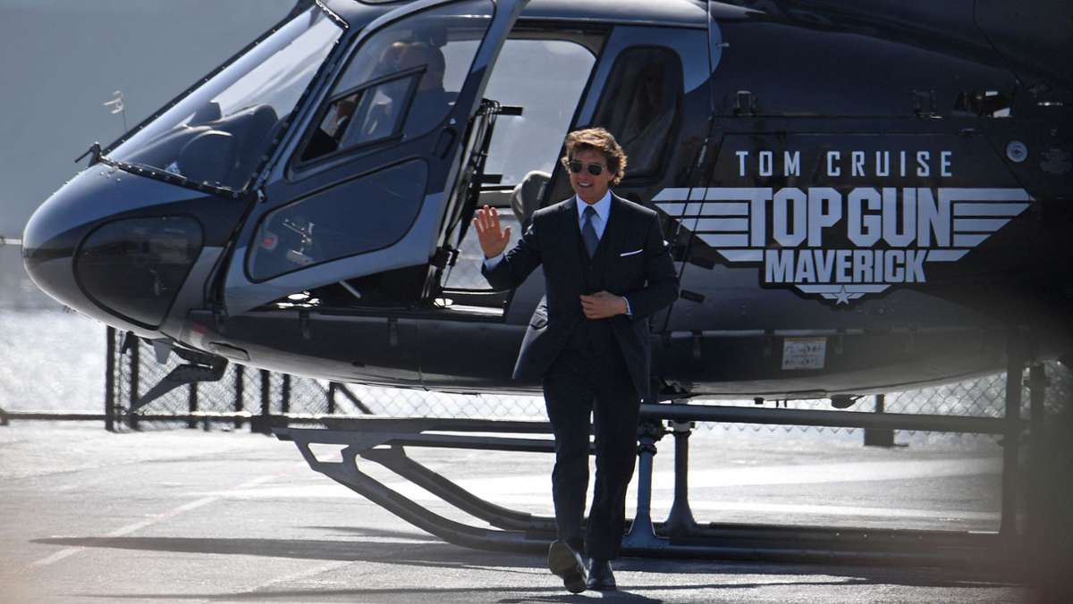 „Top Gun: Maverick“: Tom Cruise chauffiert Helikopter zur Premiere