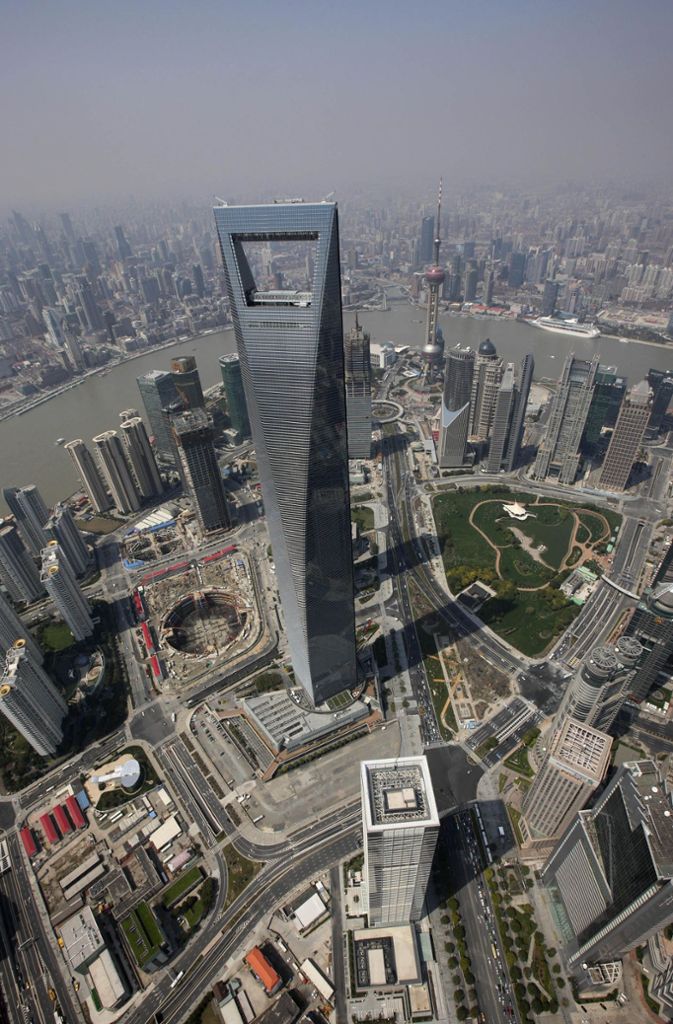 Platz 8: Shanghai World Financial Center, Shanghai (Volksrepublik China), Höhe: 492 Meter, Baujahr: 2008.
