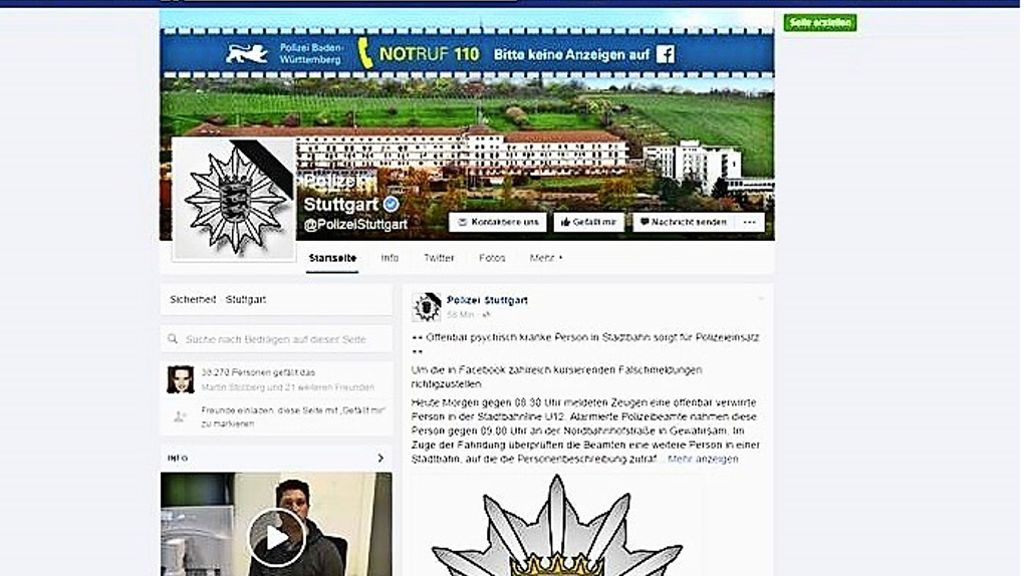 Fahndung auf Facebook und Twitter in Baden-Württemberg: Polizei startet   Auftritte in  sozialen Medien