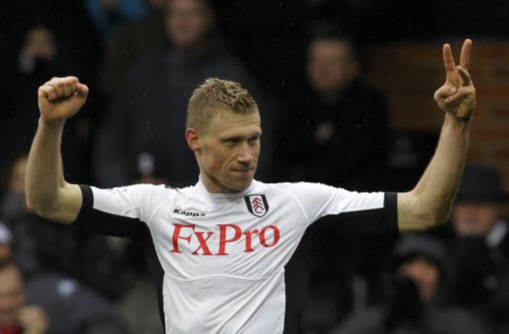 Ein Wechsel, der ihm gut getan hat: Ex-VfB-Stürmer Pawel Pogrebnjak hat in drei Premier-League-Spielen für den FC Fulham fünfmal getroffen. Foto: AP
