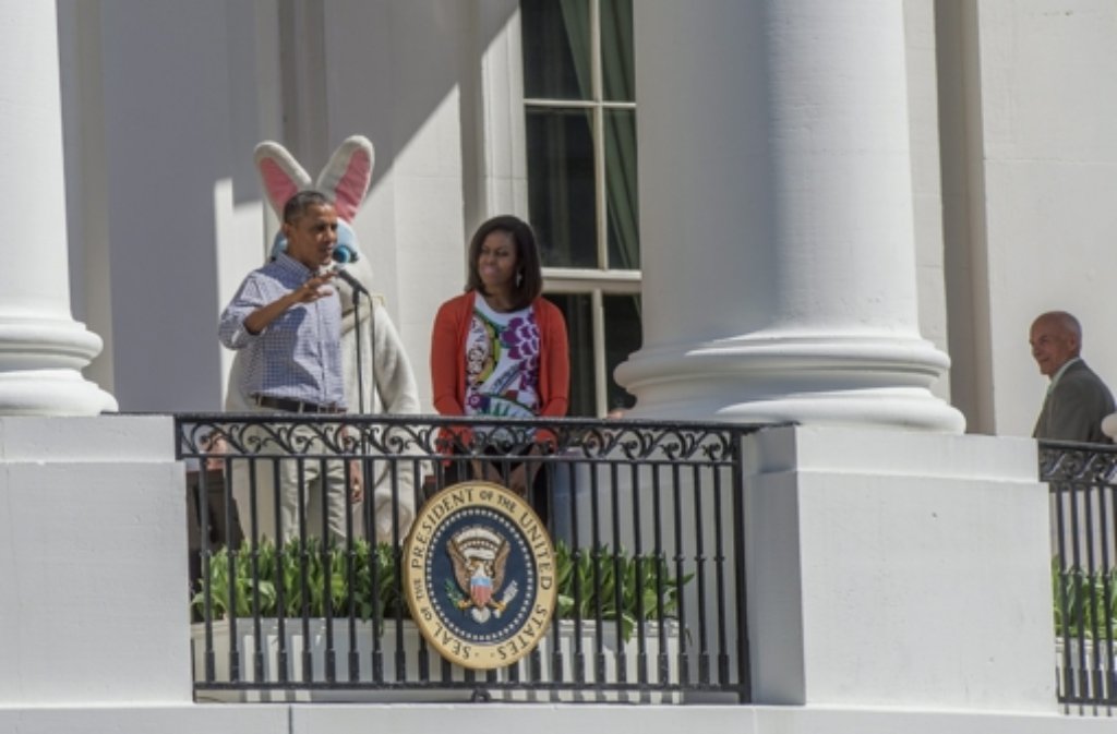 Das Ostereierrollen mit Barack Obama.