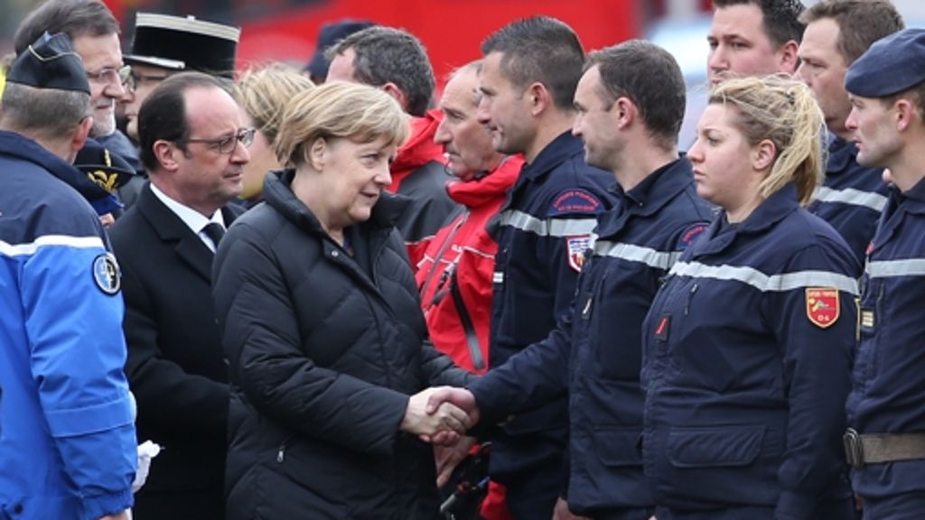 Germanwings-Flug 4U9525: Merkel in Absturzregion eingetroffen