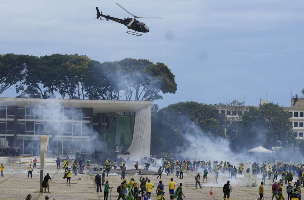 Die Ausschreitungen betreffen mehrere Regierungsgebäude in Brasilia, der Hauptstadt von Brasilien.