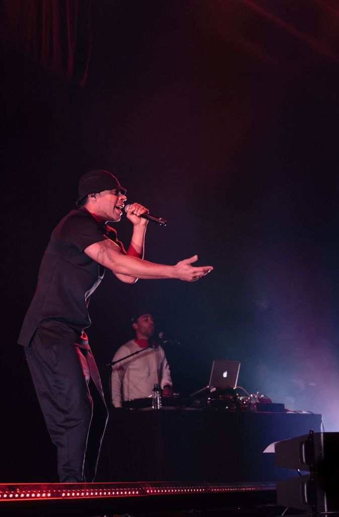 Als Support der Beginner heizte der Rapper Megaloh dem Stuttgarter Publikum ein.
