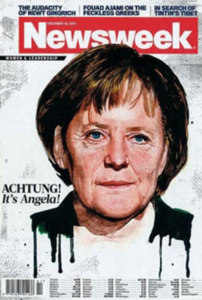 Dezember 2011: Die Bundeskanzlerin Angela Merkel ist in den USA Ziel des Spotts.