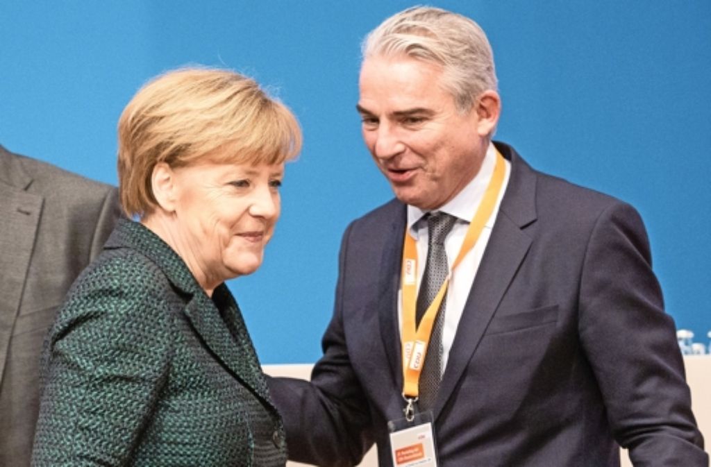 CDU-Chefin Angela Merkel und ihr Vize Thomas Strobl: Die Programmatik der Partei soll überarbeitet werden. Foto: dpa