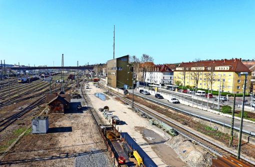 Die alte Gleisfläche des Güterbahnhofs in Untertürkheim soll zu einem Abstell- und Wartungsbahnhof werden. Foto: Alexander Müller