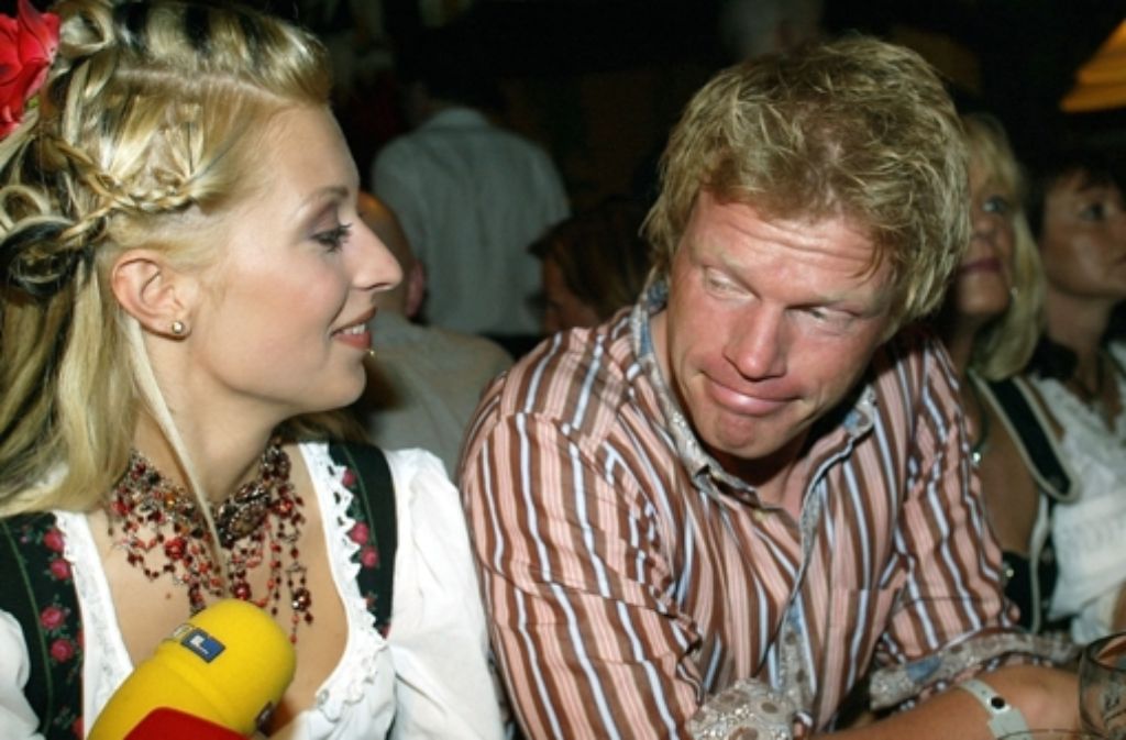 Kahn mit seiner langjährigen Freundin Verena im Jahr 2003.