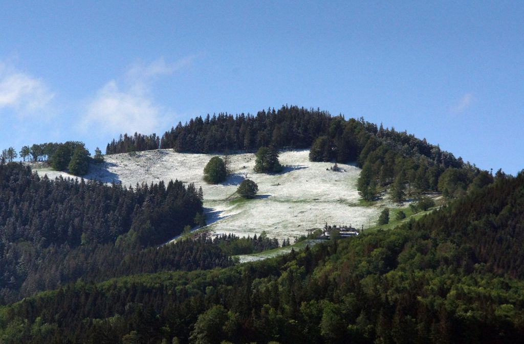 An bayerische Schneeverhältnisse kam der Schwarzwald zwar nicht heran,...