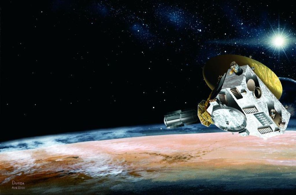 New Horizons (englisch für Neue Horizonte) ist eine Raumsonde der NASA, die im Rahmen des New-Frontiers-Programmes am 19. Januar 2006 startete, um das Pluto-System und den Kuipergürtel zu erforschen.