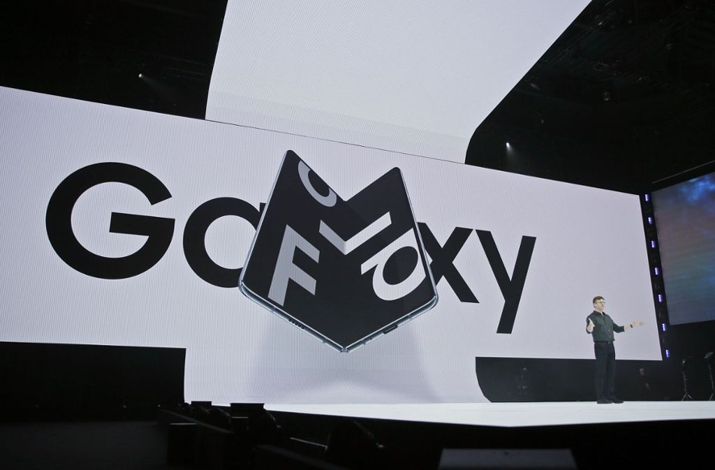 Samsung präsentierte das Galaxy Fold in San Francisco.