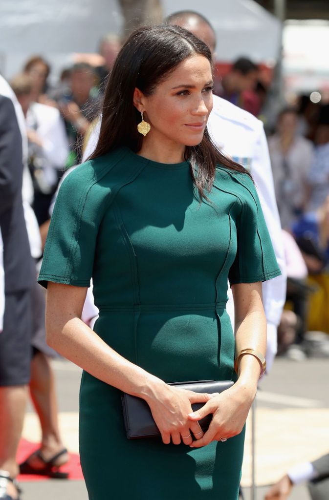 Das meergrüne Tageskleid ist von US-Designer Jason Wu, den einst die damalige First Lady Michelle Obama bekannt machte.